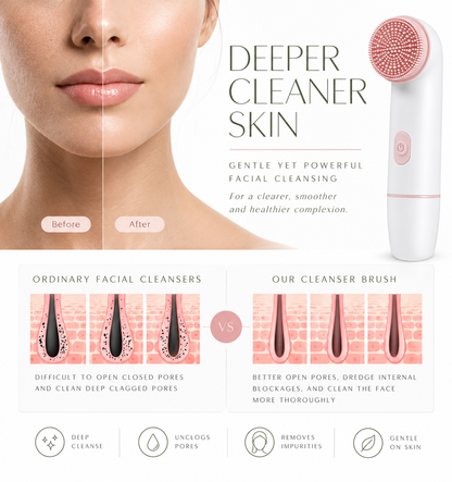 Bibo&Co.™ PureGlow Facial Cleansing Brush